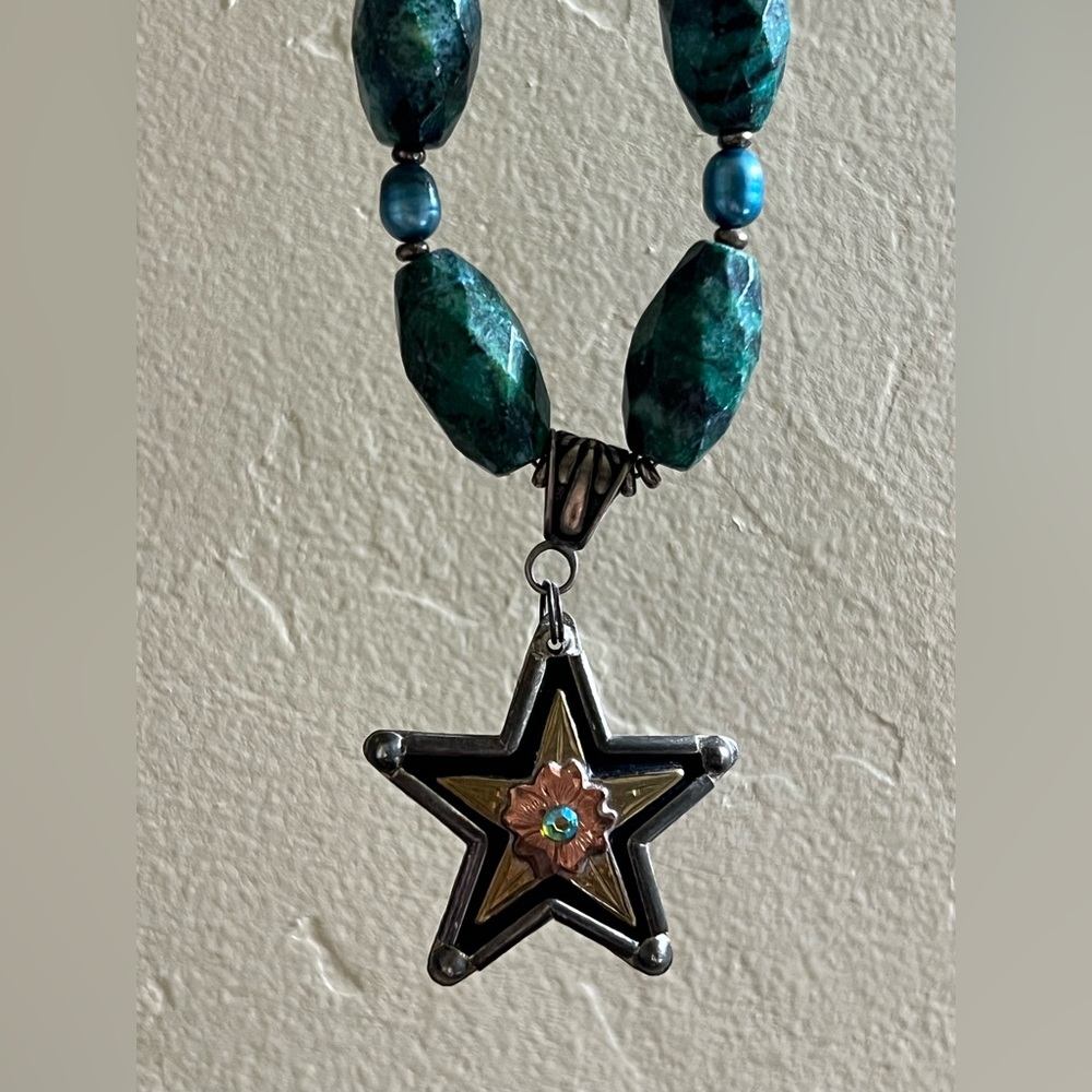 Unique handmade star necklace